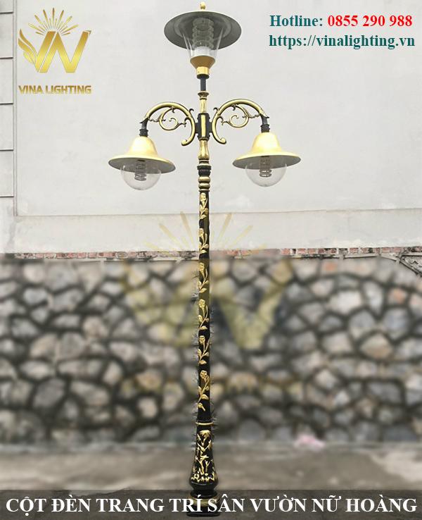 Cột đèn trang trí sân vườn Nữ Hoàng