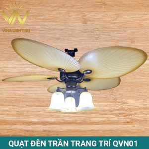 Quạt đèn trần trang trí QVN01