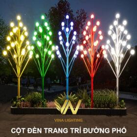 Cột đèn sân vườn trang trí bóng cầu