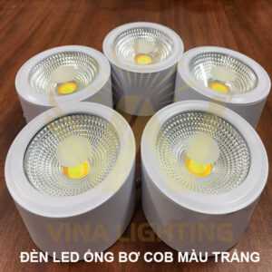 Den LED ong bo COB mau trang