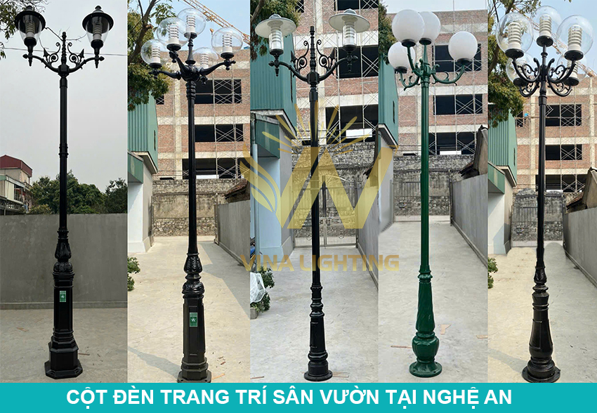 Cột đèn sân vườn tại Nghệ An