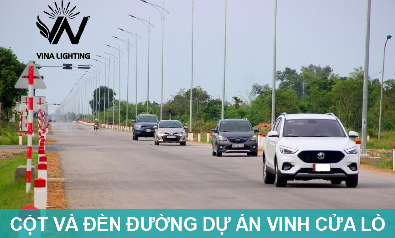 Mẫu cột và đèn đường dự án vinh cửa lò