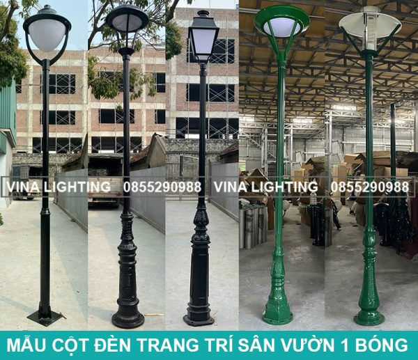 Cột đèn sân vườn 1 bóng