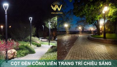 Cột đèn trang trí công viên