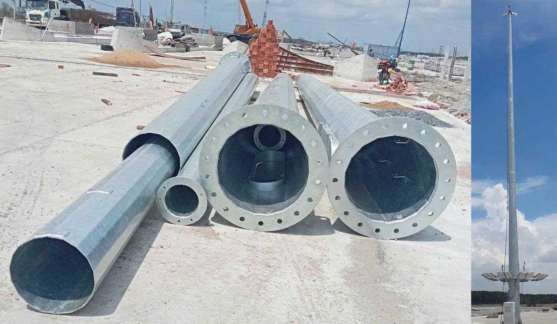 Cột đèn đa giác 17-30m