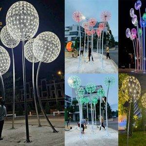 Vina Lighting Cột đèn trang trí hoa bồ công anh