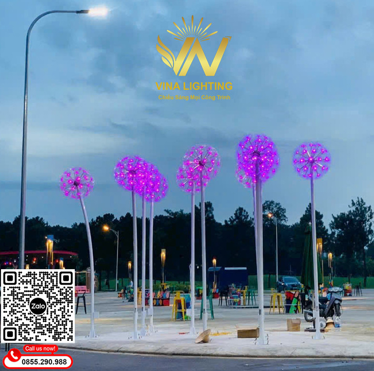 Cột đèn bồ công anh trang trí công viên, vỉa hè đường phố Cột đèn bồ công anh trang trí công viên, vỉa hè đường phố - Ảnh 3