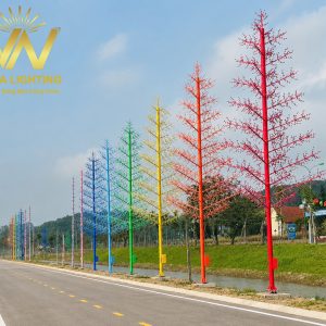 Cột Đèn Cây Thông LED Cao 5m 6m 7m 8m 9m 10m 11m 12m Thi công lắp đặt cột đèn cây thông LED