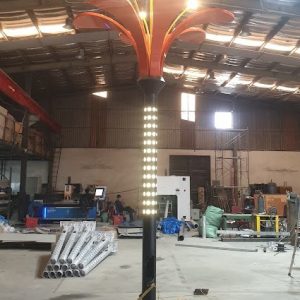 Cột đèn trang trí bông hoa nghệ tây chiếu sáng đẹp cho đô thị Mẫu trụ đèn trang trí bông hoa nghệ đẹp sản xuất tại xưởng