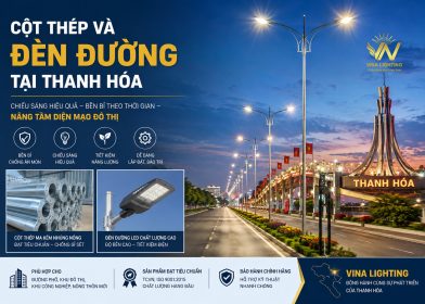 Cột thép và đèn đường tại Thanh Hóa Cột đèn đường và đèn đường tại Thanh Hóa