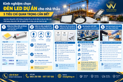 Kinh nghiệm chọn đèn LED dự án cho nhà thầu công trình Kinh nghiệm chọn đèn LED dự án cho nhà thầu